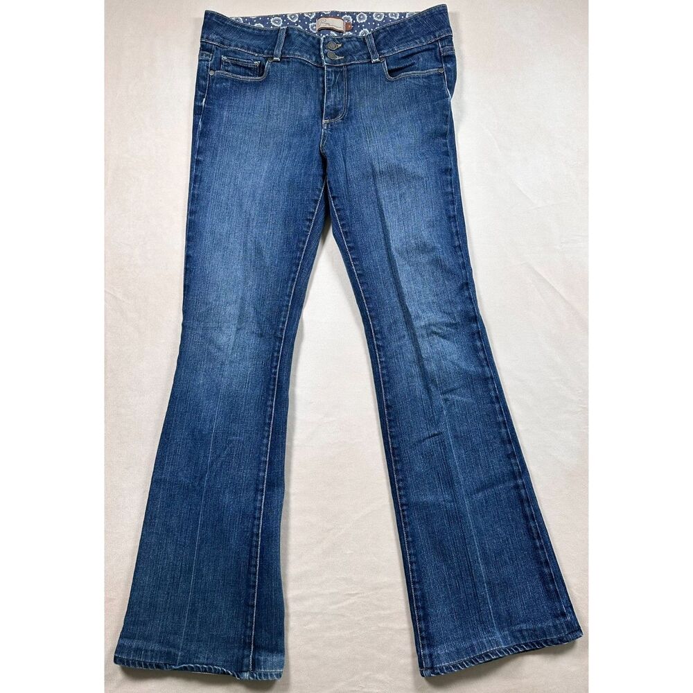 Paige Hidden Hills High Rise Boot Cut Jeans Womens 31 Stretch Premium Denim